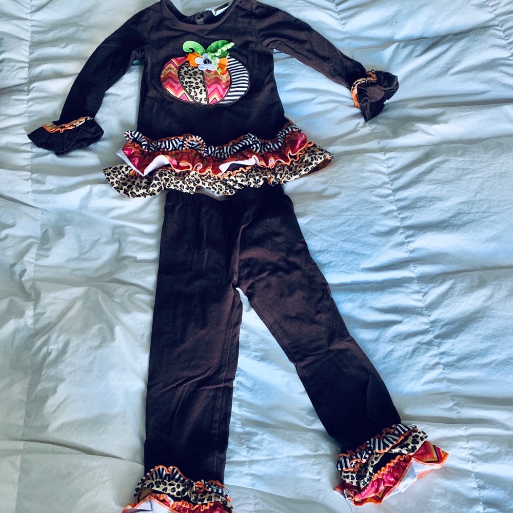 Thanksgiving girls outfit size 4t